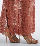 Aquazzura Nightfall embellished mesh slingback sandals