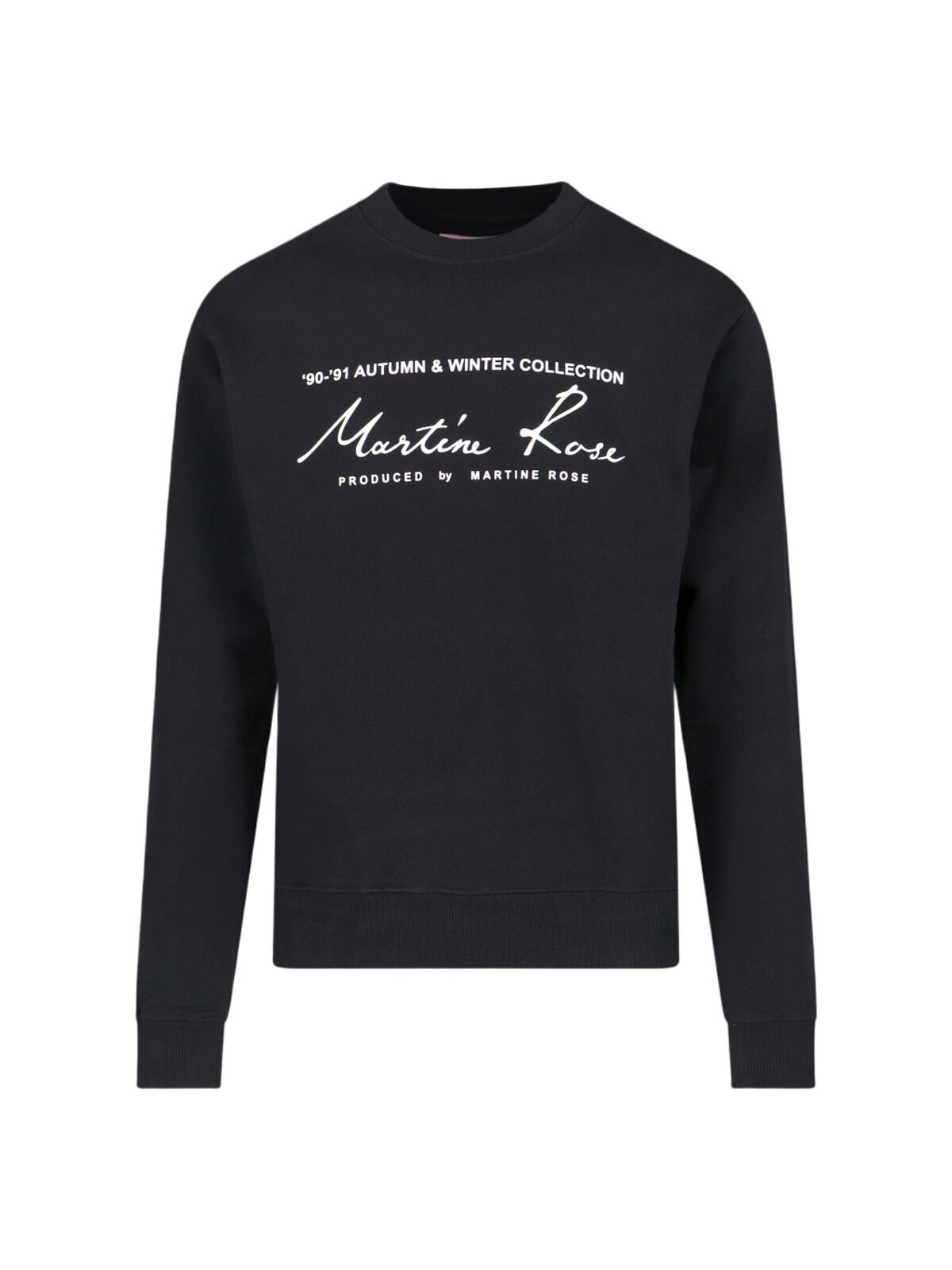 Martine Rose Polo Neck Crew Black Sweatshirts Martine Rose