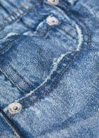 Rag & Bone Denim Print Terry Shorts Blue
