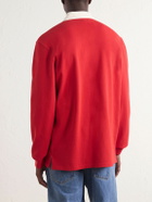 Aimé Leon Dore - Logo-Embroidered Cotton-Jersey Polo Shirt - Red