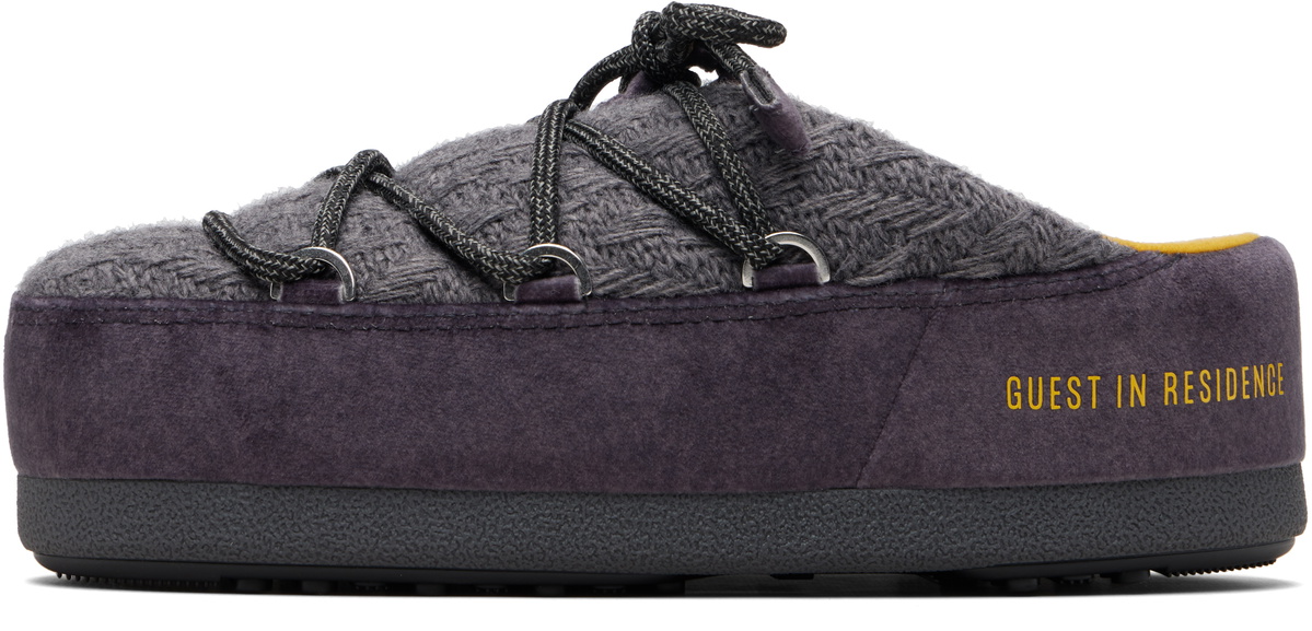 Guest in Residence Gray Moon Boot Edition EVX Knit Mule Loafers