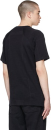 BYBORRE Black Cotton Jacquard T-Shirt