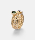 David Yurman DY Mercer® 18kt gold ring with gemstones