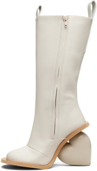 YUME YUME SSENSE Exclusive Off-White Love Tall Boots