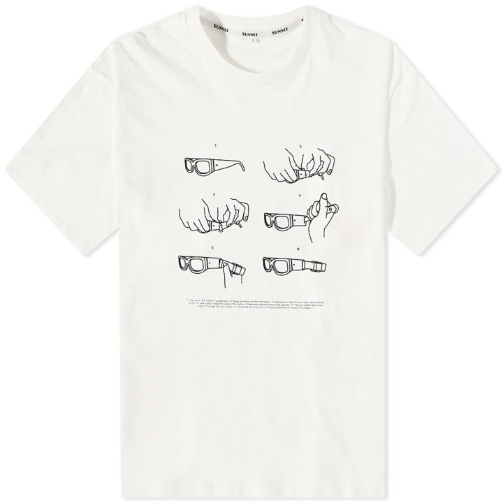 Photo: Sunnei Men's Print T-Shirt in Off White