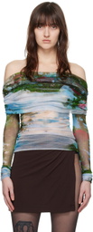 Christopher Esber Multicolor Lucid Veiled Blouse