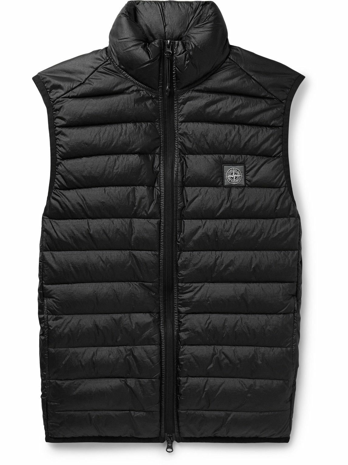 Stone Island - Logo-appliquéd Quilted Nylon Down Gilet - Black Stone Island