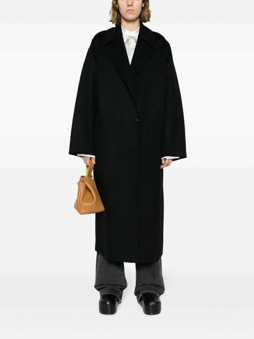 LOEWE - Wool And Cashmere Blend Single-breasted Long Coat Loewe