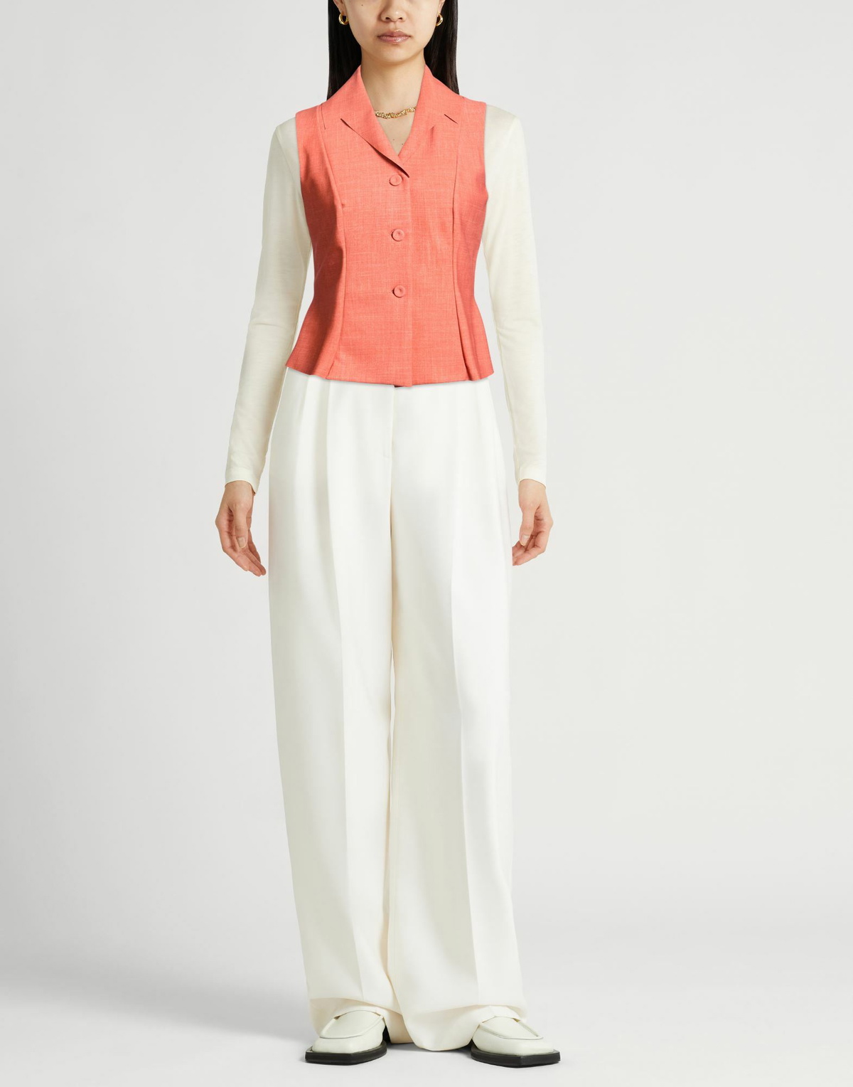 Chiara Boni La Petite Robe Womens Blazer in Orange