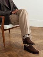 Edward Green - Chelsea Cap-Toe Suede Oxford Shoes - Brown
