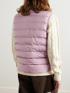 Moncler - Logo-Appliquéd Quilted Shell Down Gilet - Pink