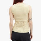 Peachy Den Women's Gabrielle Knit Vest in Buttercup