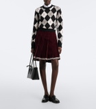 Thom Browne Cotton corduroy pleated miniskirt