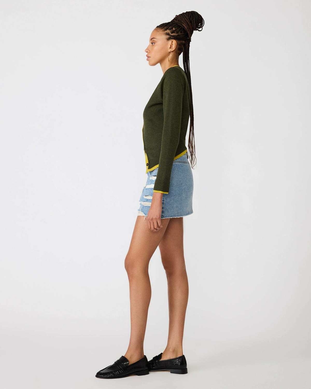 Steve Madden Arwen Cardigan in Olive