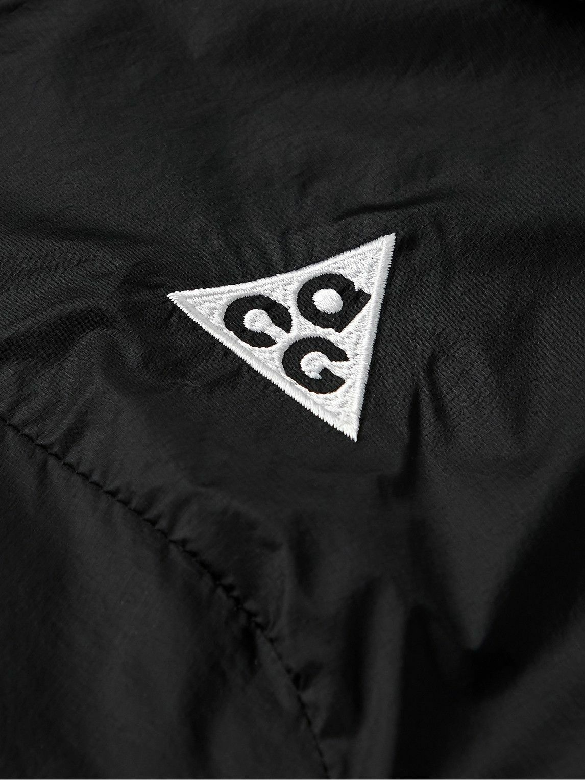 Nike - ACG Cinder Cone Logo-Embroidered Nylon Hooded Jacket - Black Nike