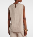 Asceno Trento linen top
