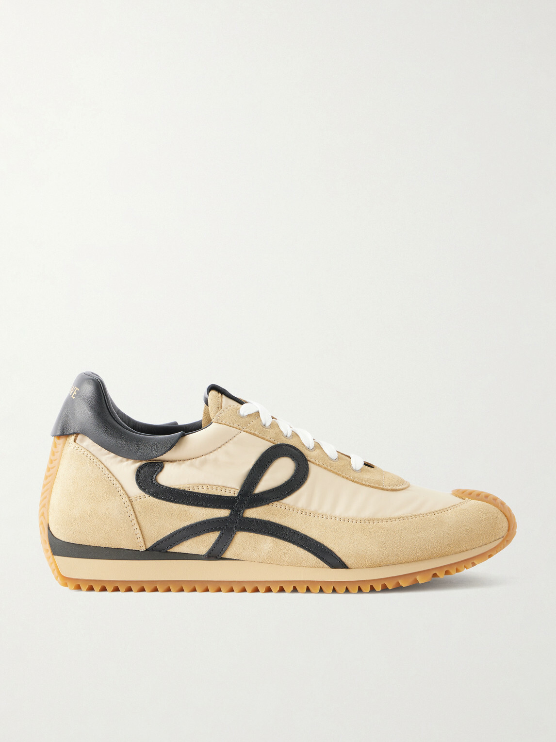 LOEWE - Flow Runner 2.0 Suede-Trimmed Shell Sneakers - Neutrals