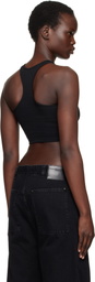 Off-White Black 'Off' Stamp Ribbed Rowing Tank Top