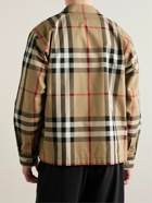 Burberry - Checked Cotton-Gabardine Jacket - Neutrals