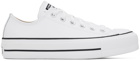 Converse White Chuck Taylor All Star Platform Leather Low Top Sneakers