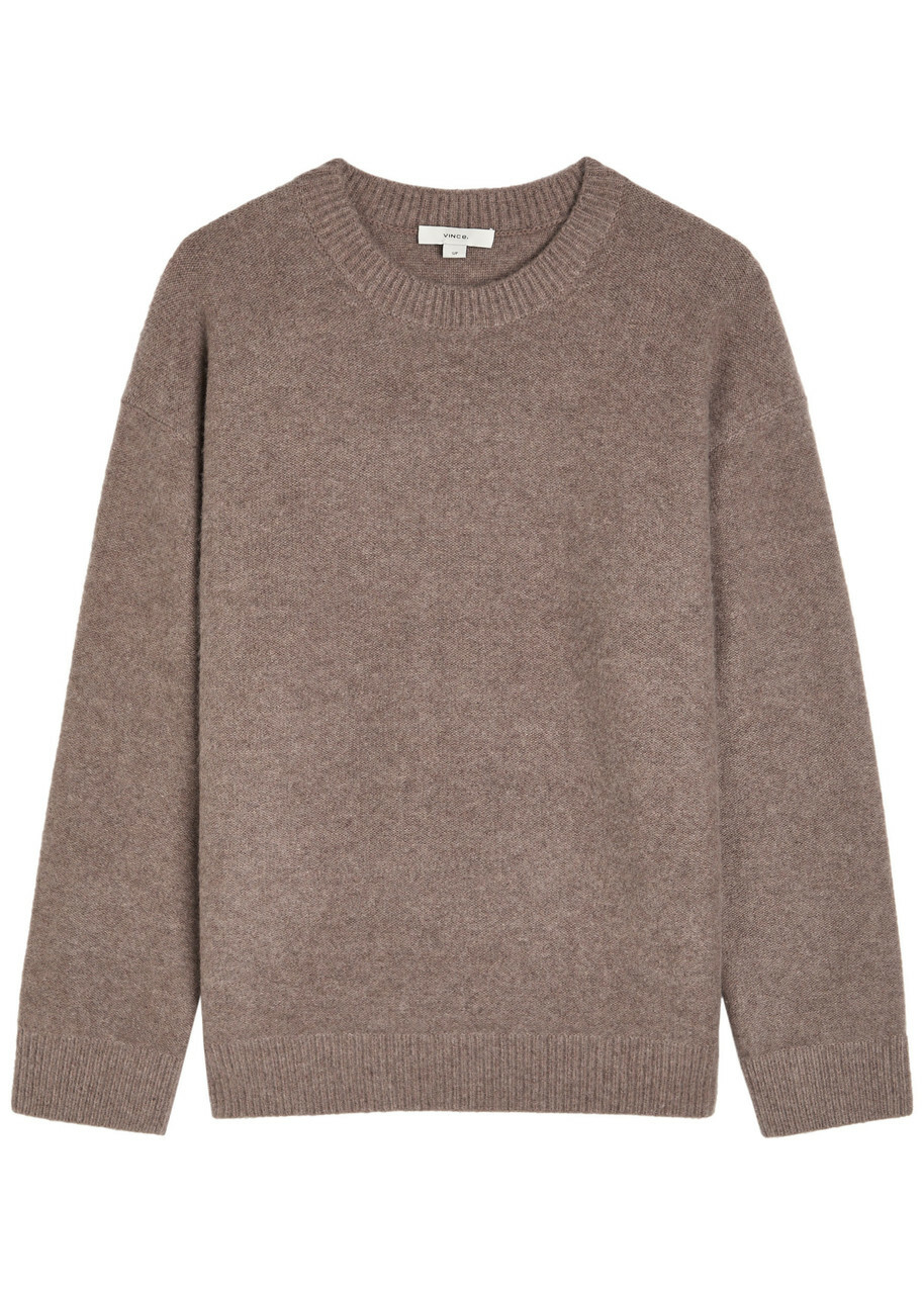 Vince Boiled Cashmere Jumper Beige