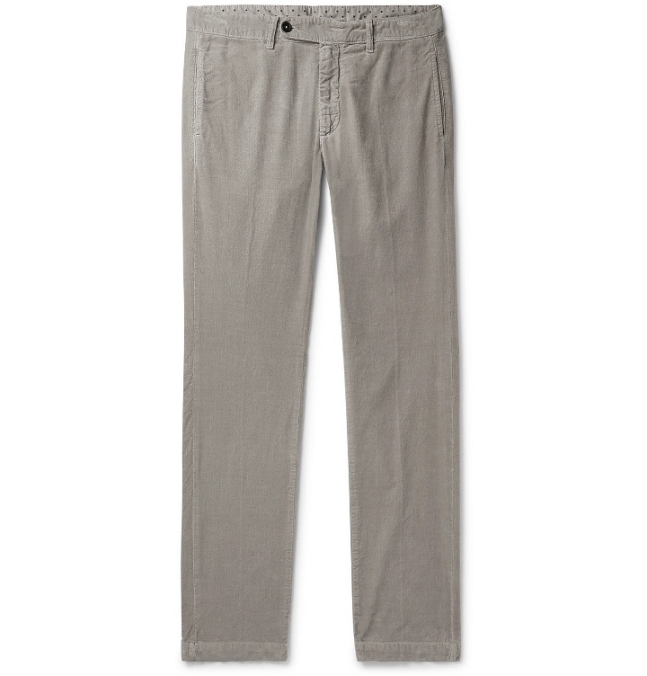 Photo: Massimo Alba - 007 Winch 2 Slim-Fit Cotton-Corduroy Trousers - Gray