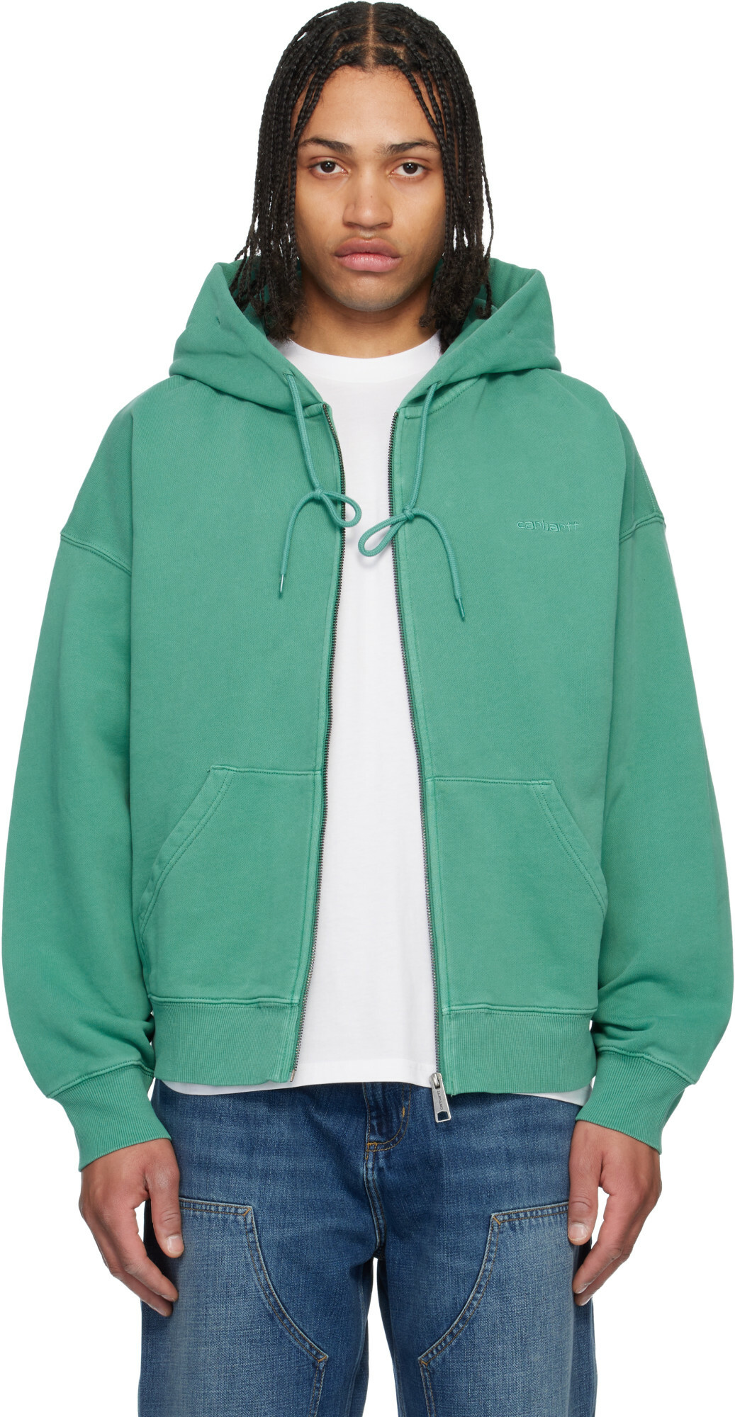 Carhartt Work In Progress Green Benton Hoodie