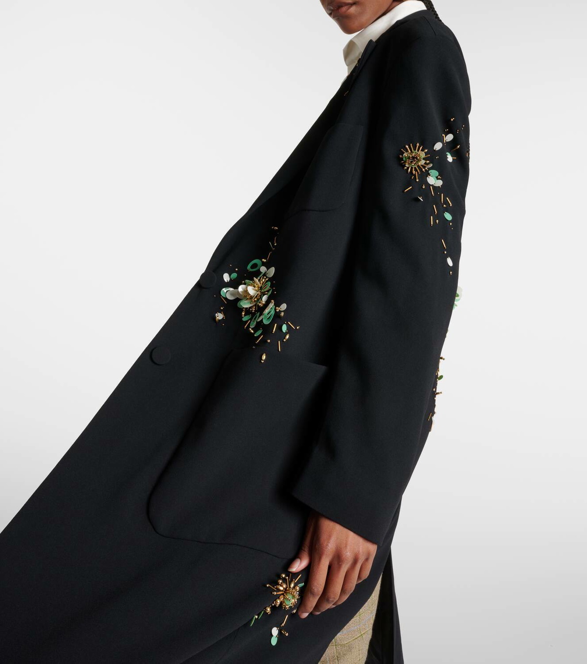 【関税&送料込】Dries Van Noten Embroidered Viscose Blend Ro DRIES VAN NOTEN - Women Viscose Wrap Skirt – Atelier New York