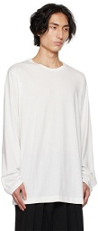 Yohji Yamamoto Off-White Ultima Regular Long Sleeve T-Shirt