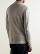 Agnona - Slim-Fit Camp-Collar Silk and Cotton-Blend Shirt - Gray