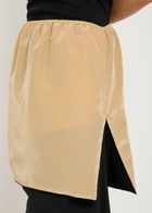 Calvin Klein Sully Layered Wool and Silk-blend Midi Skirt Black