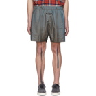 Fear of God Grey Iridescent Military Shorts