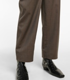 Toteme - High-rise wide-leg wool pants