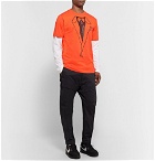 Nike - Off-White Printed Cotton-Jersey T-Shirt - Men - Orange
