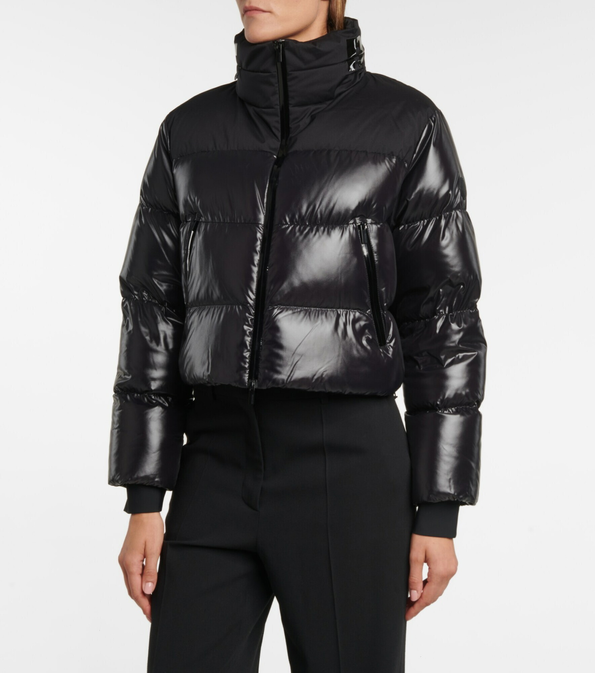 Moncler★素敵！Onia Cropped Quilted Hooded Down Jacket Moncler Onia Cropped Quilted Hooded Down Jacket Pink Size 3