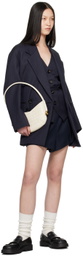 Bottega Veneta Navy Belted Blazer