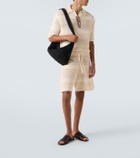 Commas Crochet cotton-blend shorts