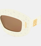 Loewe Screen embellished square sunglasses