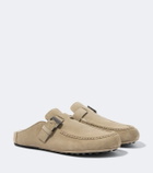 Tod's Gommino® shearling-lined suede mules