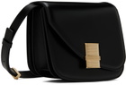Ferragamo Black Small Fiamma Crossbody Bag