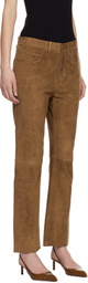 TOM FORD Tan Full Grain Lamb Suede Pants