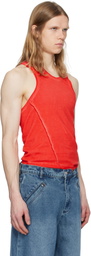 SPENCER BADU Red Organic Cotton Tank Top