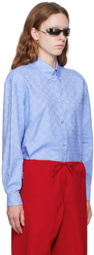 Gucci Blue GG Supreme Shirt