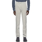 Ermenegildo Zegna Grey Corduroy Trousers