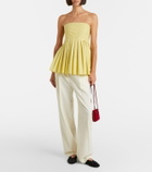 Proenza Schouler White Label Avine peplum cotton top