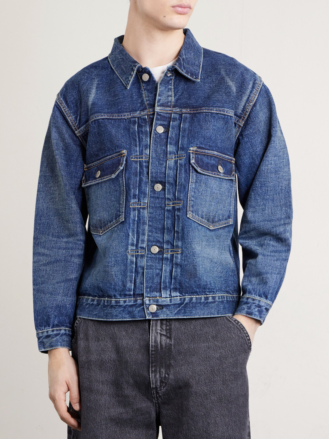 FULLCOUNT - Type 2 Fear of the Dark Selvedge Denim Jacket - Blue