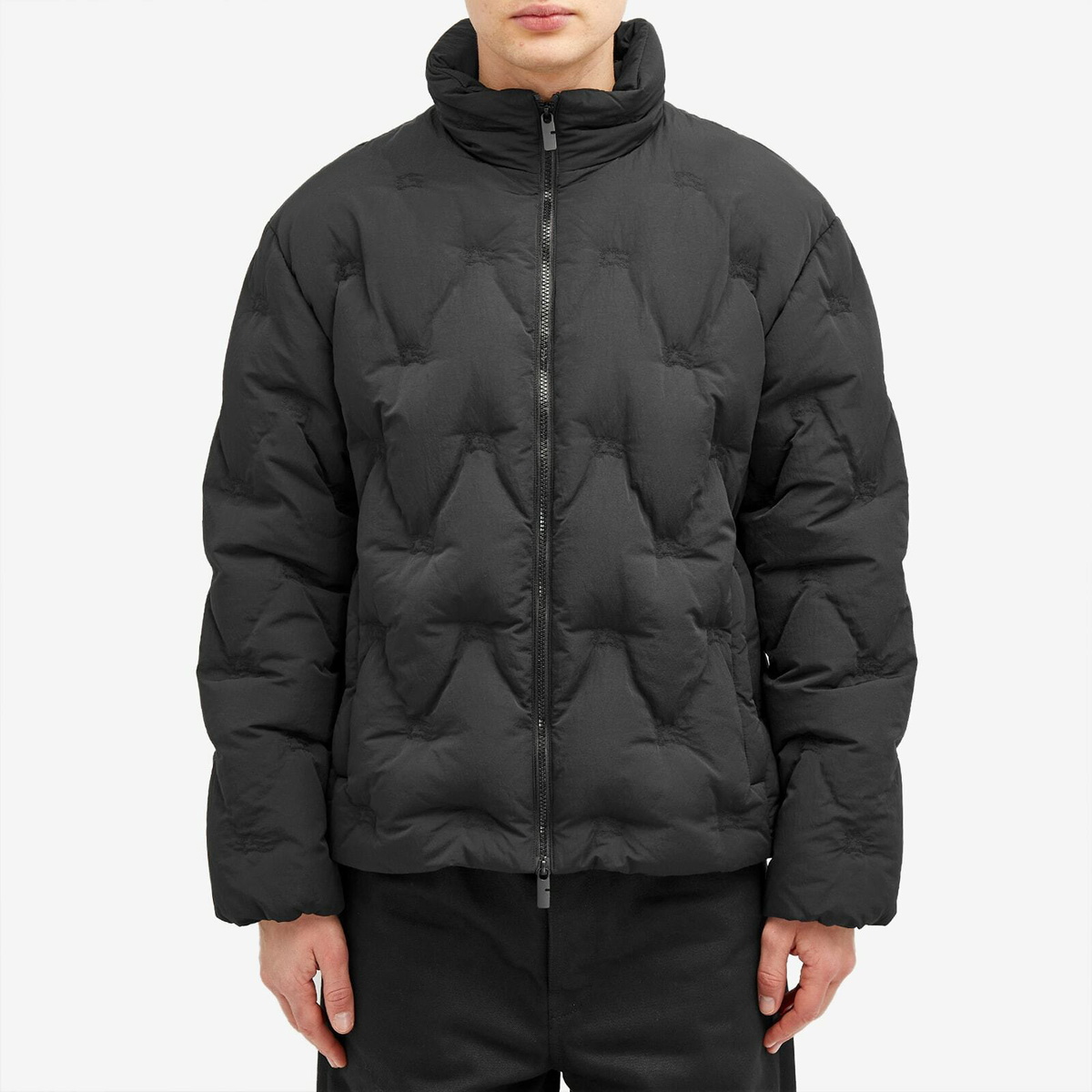 Burberry Men's EKD Embroidered Down Jacket in Black Burberry