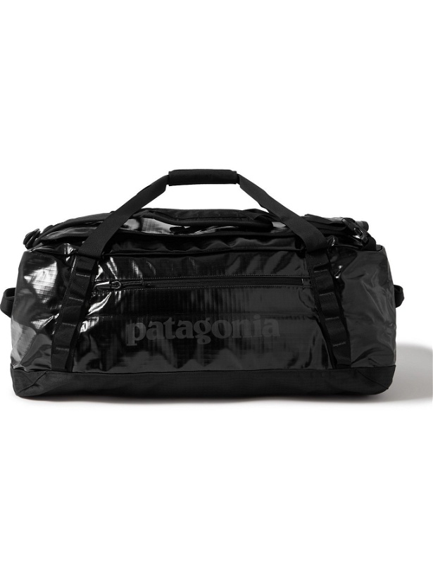 Photo: PATAGONIA - Black Hole Packable Logo-Print Coated-Ripstop Holdall - Black