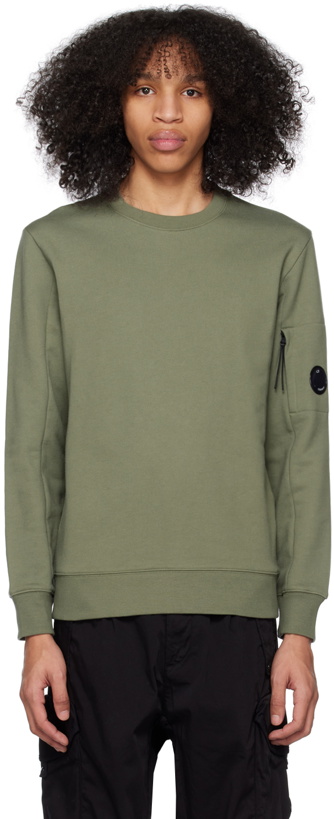 Photo: C.P. Company Khaki Crewneck Sweatshirt