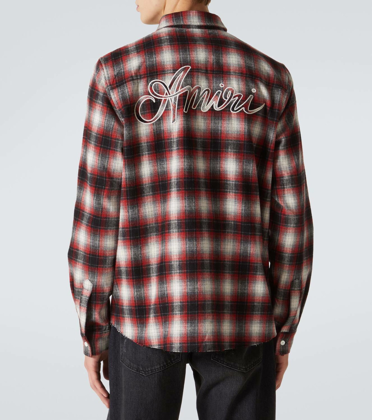 Amiri Swirl checked cotton flannel shirt Amiri